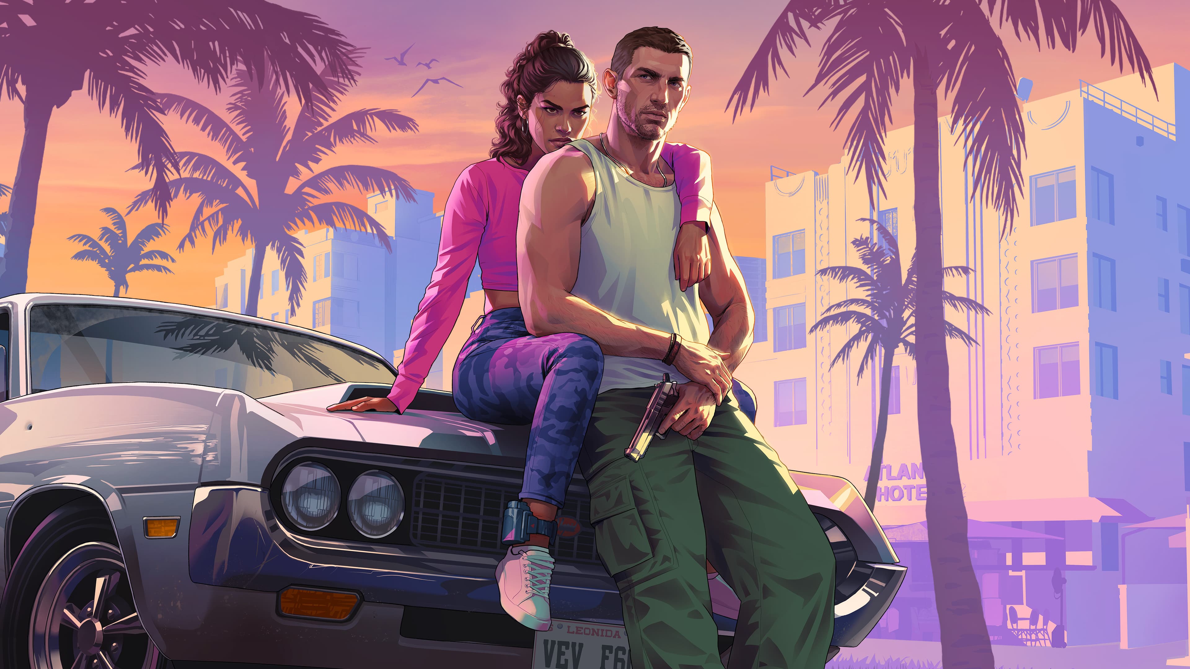 Jason and Lucia in Vice City, Leonida